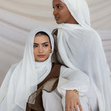 White Crepe Chiffon