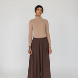 Palazzo-style pants with a relaxed fit and clean, minimal silhouette