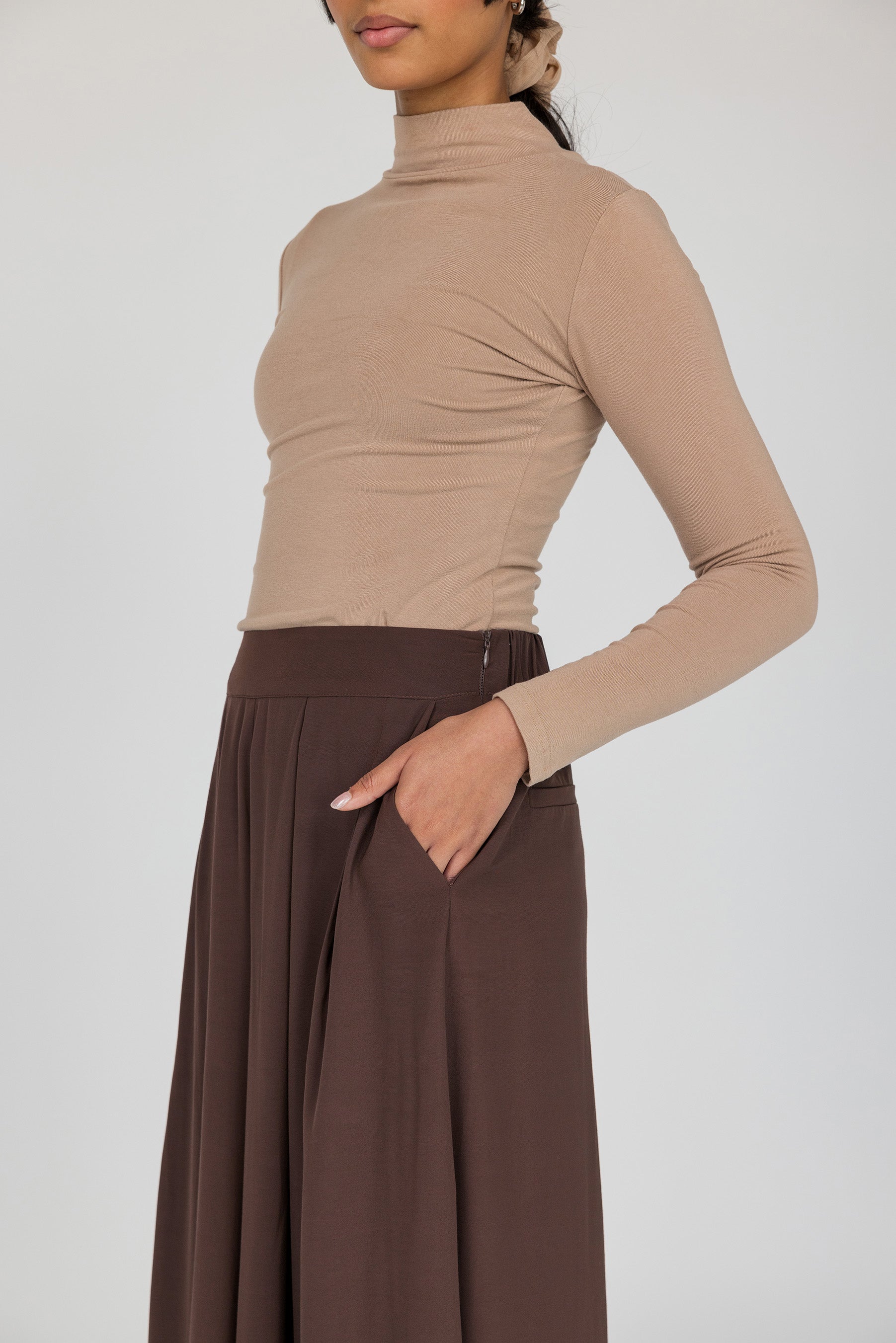 Versatile wide-leg pants with a flattering fit and soft tailored finish