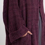 Structured abaya in a woven fabric designed for layering with ease and comfort