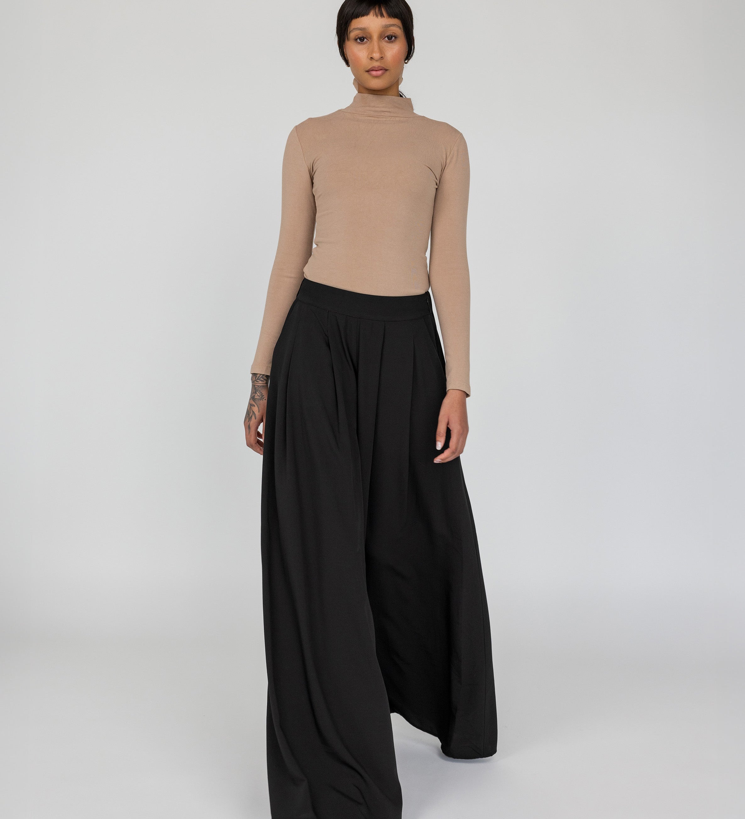 Palazzo pants made for movement, designed with comfort and modesty in mind.