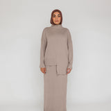 Mixed Rib Pullover
