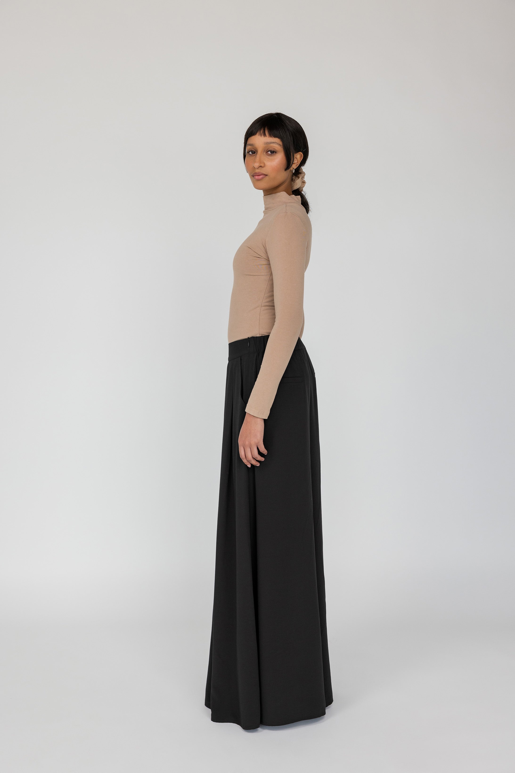 Easy-fitting palazzo trousers that bring comfort and elegance to modest styling