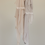 easy-to-style woven hijab with a breathable feel and soft neutral color