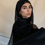 Black Onyx Silk Chiffon