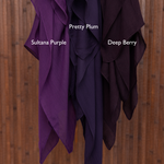 flowing hijabs with an elegant sheen and softly structured drape.