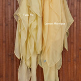 A cheerful, citrus-toned hijab from VELA in modal fabric, perfect for refreshing your wardrobe