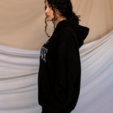 Free Palestine Black Rhinestone Hoodie