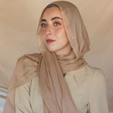 Café Cream Silk Chiffon