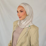 Model wearing Ashwood Ruching Lite with clean ruching, showing breathable and wrinkle-free finish.