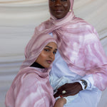 Statement hijab with a natural abstract print, crafted for comfort and uniqueness