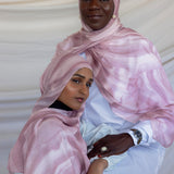 Statement hijab with a natural abstract print, crafted for comfort and uniqueness