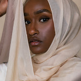 Truffle Ombre Silk Chiffon