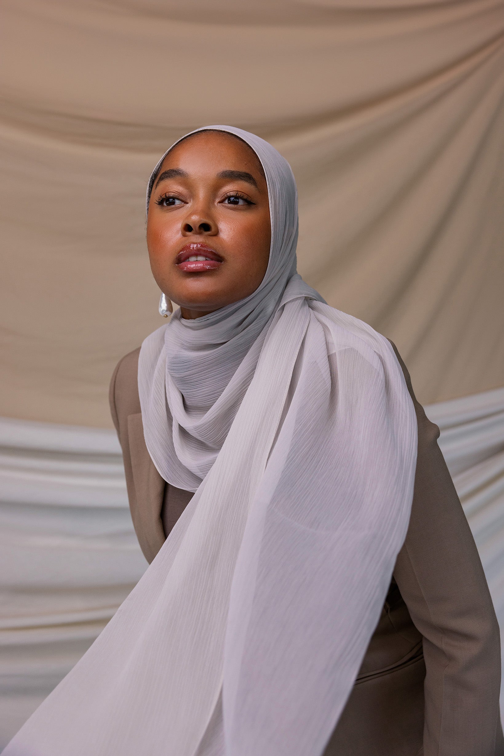 Chiffon Scarf Ladies Scarves New Look Sterling Silver Crinkle