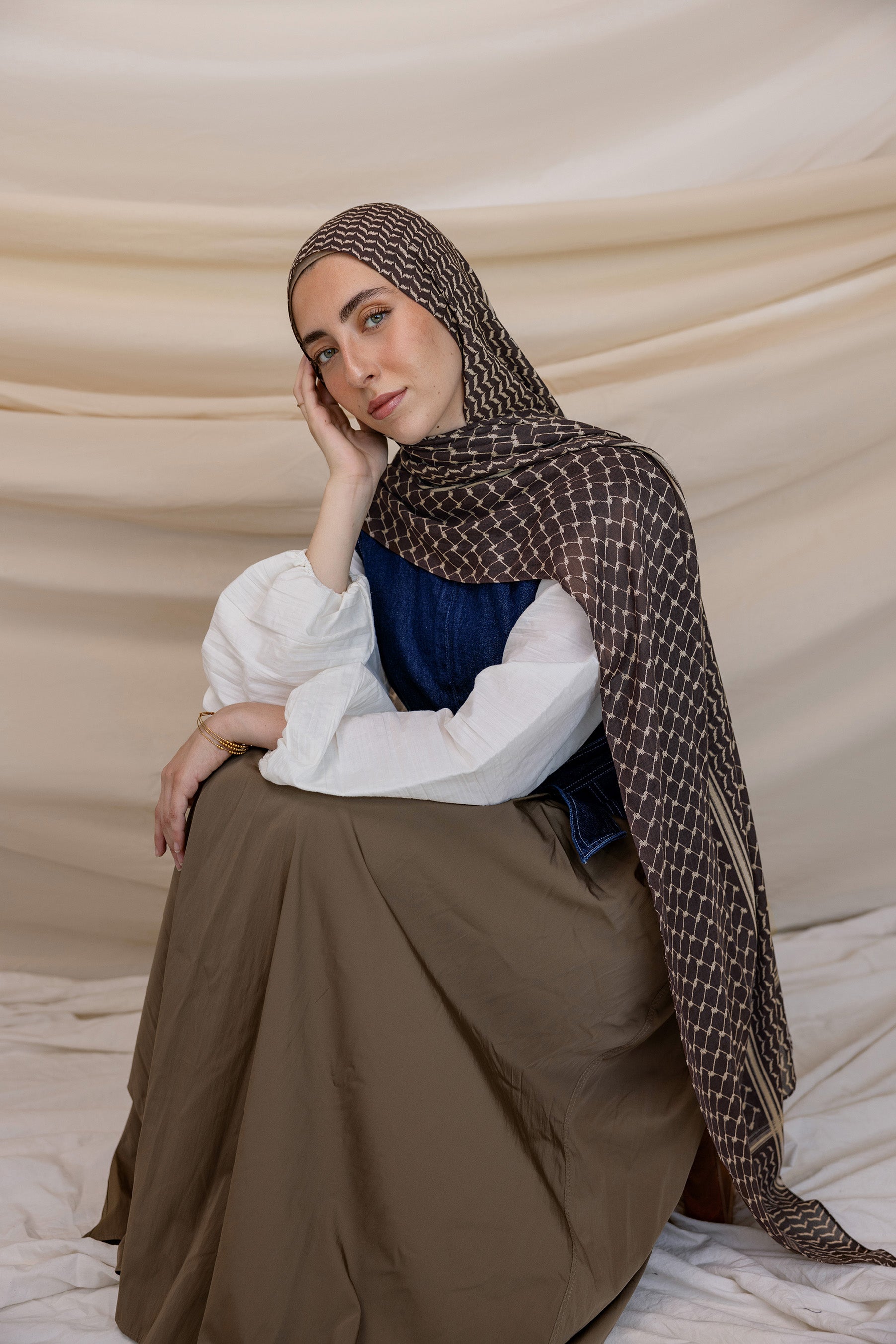 Keffiyeh Head Scarves Online Desert Scarf Windproof Scarf Shawl