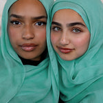 Fairuz Blue VELA hijabs crafted for comfort and versatility, with a smooth, breezy texture