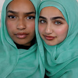 Fairuz Blue VELA hijabs crafted for comfort and versatility, with a smooth, breezy texture