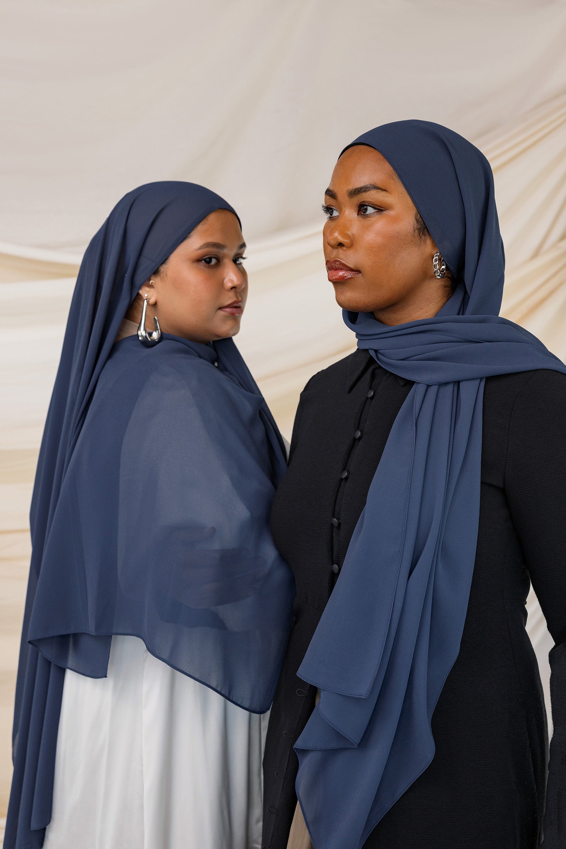 Navy Chiffon Hijab Price Navy Blue Royal Blue Hijabs – Vela