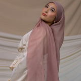Soft Blush Crinkle Chiffon