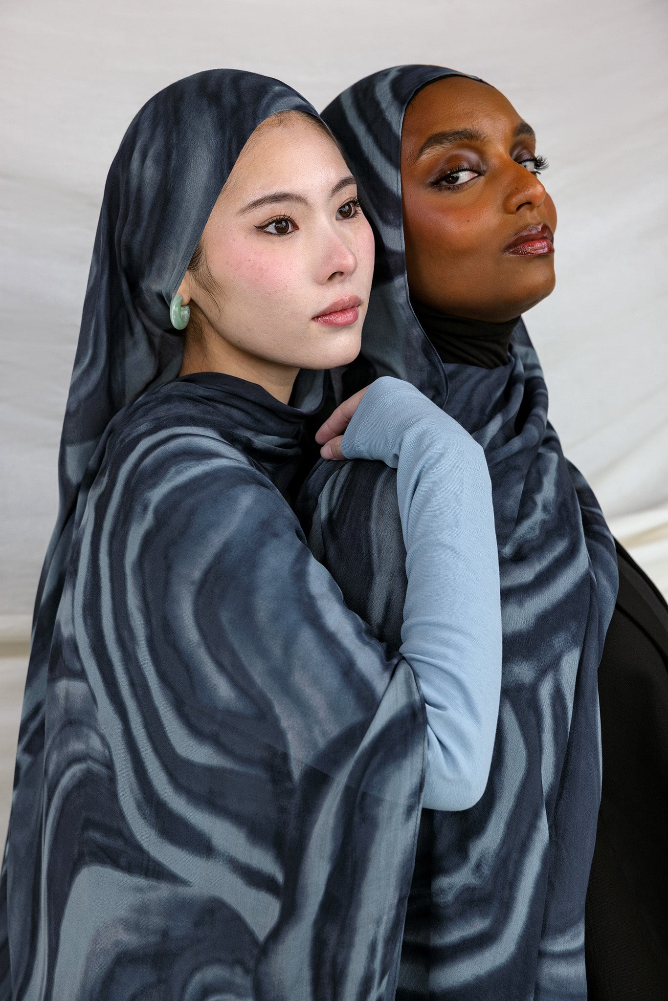 Soft printed hijab with breathable texture and long-lasting comfort.