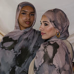 Printed hijab by VELA with a light, floating floral look and cool modal feel.