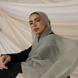 Cedar Mist Silk Chiffon