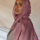 Rose Gold Silk Chiffon