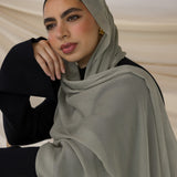 Cedar Mist Silk Chiffon