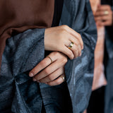 Navy Sediment Abaya