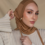 Dark Camel Ruching