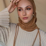 Dark Camel Ruching