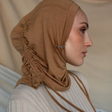 Dark Camel Ruching