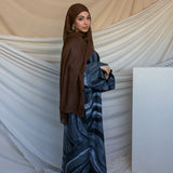 Navy Sediment Abaya