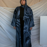 Navy Sediment Abaya