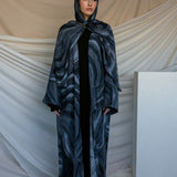 Navy Sediment Abaya