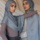 Shadow Grey Silk Chiffon