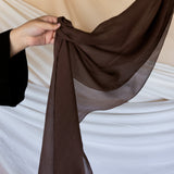 Cocoa Silk Chiffon
