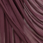 Rosewood hijab being draped in front of backdrop.