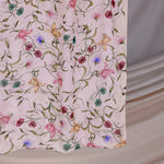 floral print hijab with a lightweight, comfortable feel.