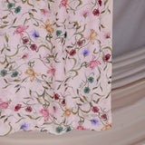 floral print hijab with a lightweight, comfortable feel.