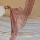 Soft Blush Crinkle Chiffon