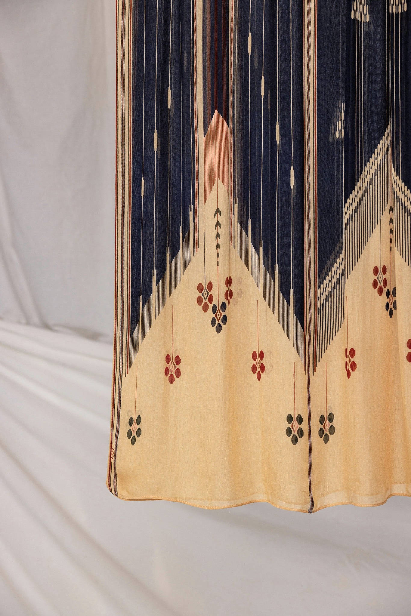 breathable hijab with a design drawn from historic cushion-making traditions