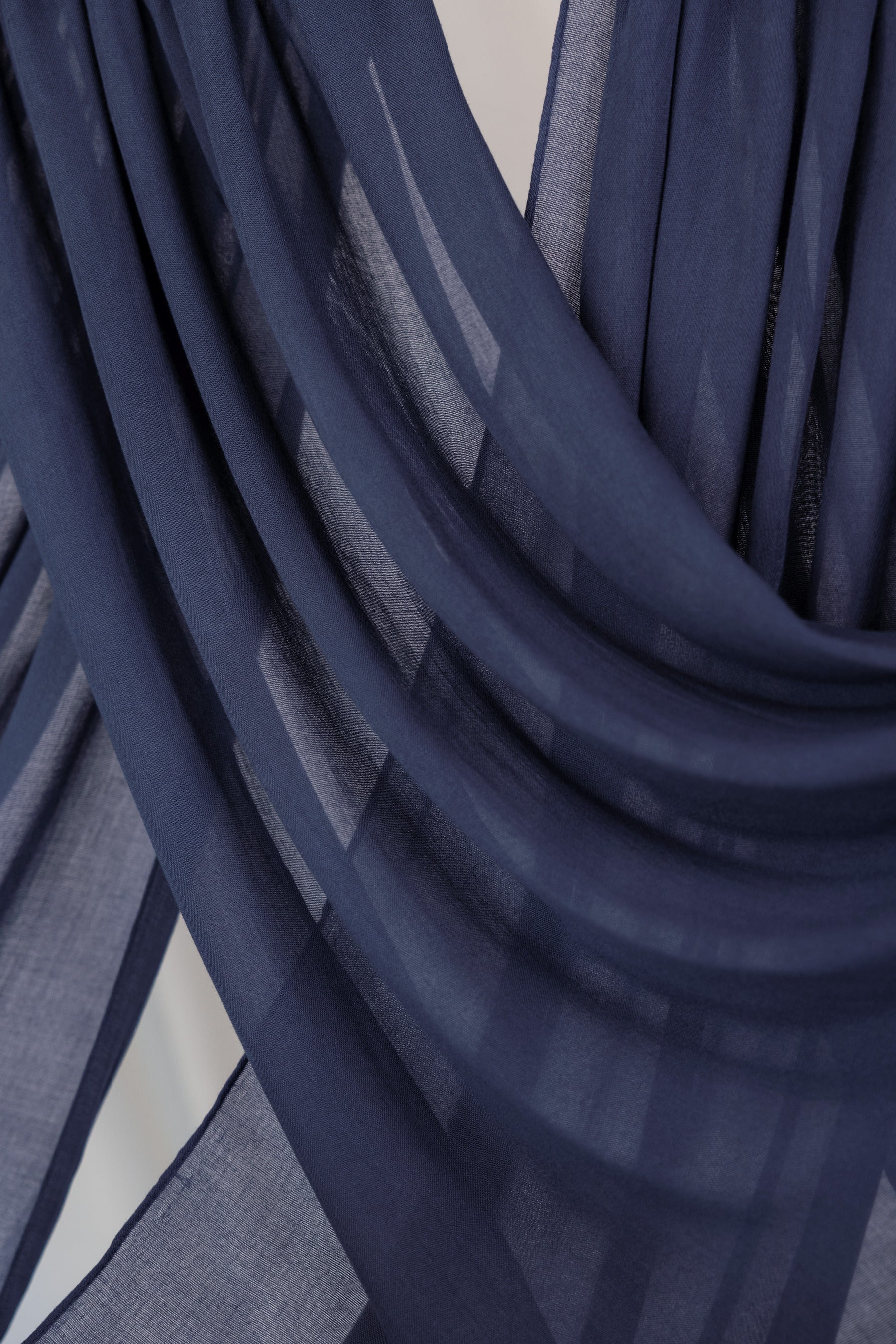 Signature VELA hijab in Midnight Navy, perfect for adding depth and versatility to any outfit