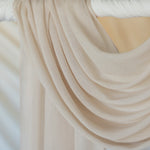 spice-toned hijab with warm undertones and classic woven finish