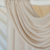 spice-toned hijab with warm undertones and classic woven finish