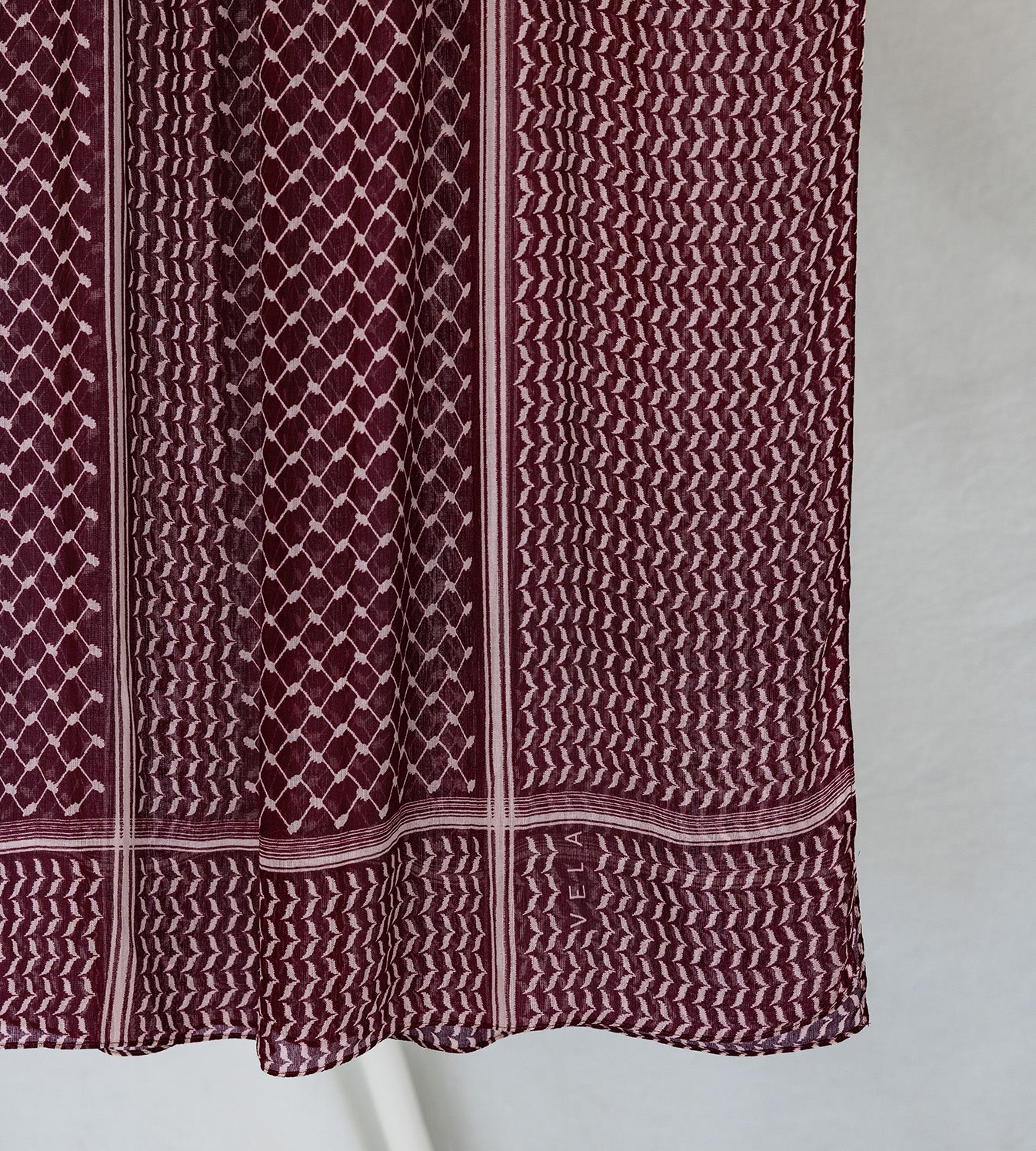 Palestinian Kuffiyeh print hijab crafted from soft modal