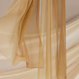 Golden Ombre Silk Chiffon