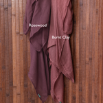 Color comparison of Rosewood on left and Burnt Clay on right.
