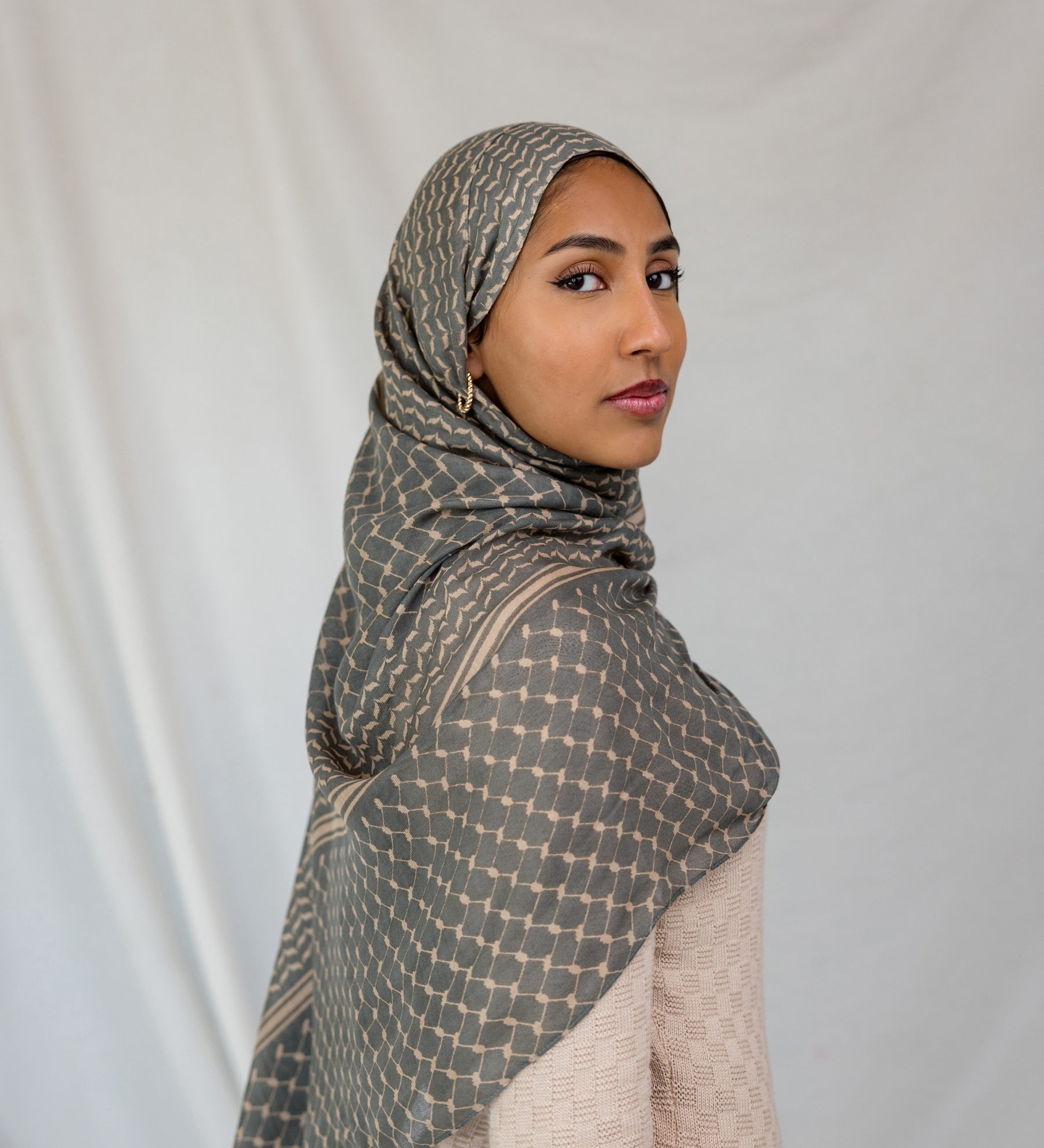 VELA printed hijab crafted in soft modal for comfort and everyday elegance