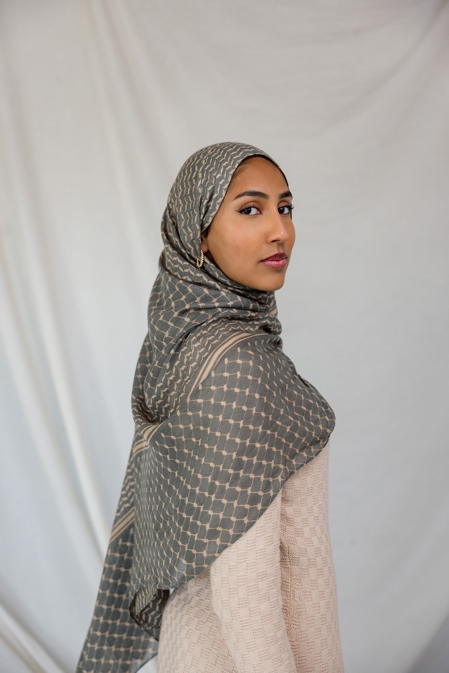 VELA printed hijab crafted in soft modal for comfort and everyday elegance